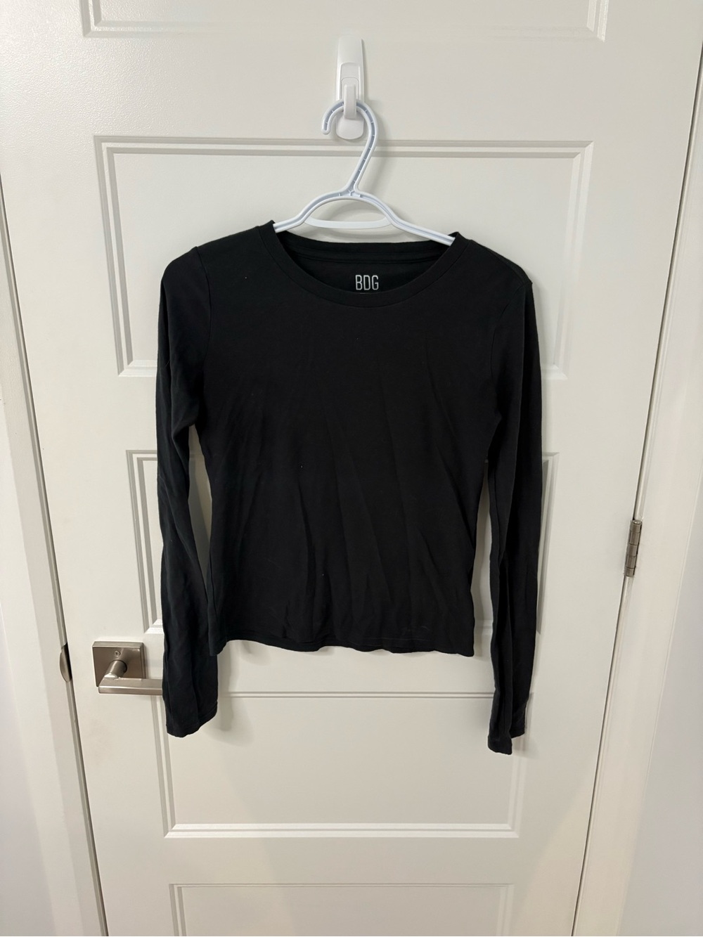 BDG Black Long Sleeve Crewneck Top